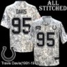 Camo Embroidered Travis Davis Indianapolis Colts #95 Stitched Jersey