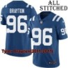 Blue Home Embroidered Tyler Brayton Indianapolis Colts #96 Stitched Jersey