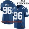 Blue Home Embroidered Taven Bryan Indianapolis Colts #96 Stitched Jersey