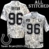 Camo Embroidered Taven Bryan Indianapolis Colts #96 Stitched Jersey