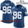 Blue Home Embroidered Don Thorp Indianapolis Colts #96 Stitched Jersey
