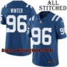 Blue Home Embroidered Blaise Winter Indianapolis Colts #96 Stitched Jersey