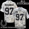 Camo Embroidered Al-Quadin Muhammad Indianapolis Colts #97 Stitched Jersey