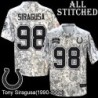 Camo Embroidered Tony Siragusa Indianapolis Colts #98 Stitched Jersey