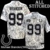 Camo Embroidered Michael Brandon Indianapolis Colts #99 Stitched Jersey
