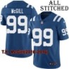 Blue Home Embroidered T.Y. McGill Indianapolis Colts #99 Stitched Jersey