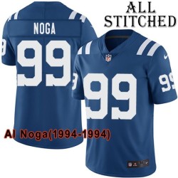 Blue Home Embroidered Al Noga Indianapolis Colts #99 Stitched Jersey