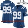 Blue Home Embroidered LaJuan Ramsey Indianapolis Colts #99 Stitched Jersey