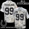Camo Embroidered Lance Teichelman Indianapolis Colts #99 Stitched Jersey