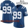 Blue Home Embroidered Billy Winn Indianapolis Colts #99 Stitched Jersey