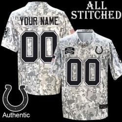 Camo Customized Embroidered Indianapolis Colts Custom Jersey Stitched ANY PATCH