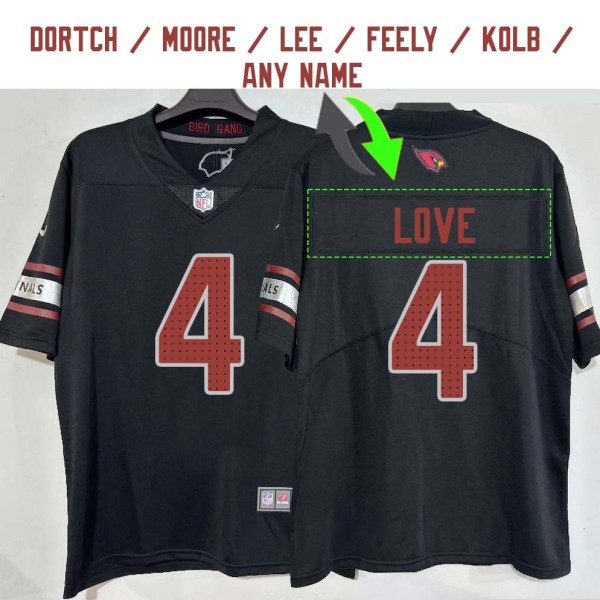 Arizona Cardinals #4 Jersey: Jeremiyah Love / Rondale Moore & More