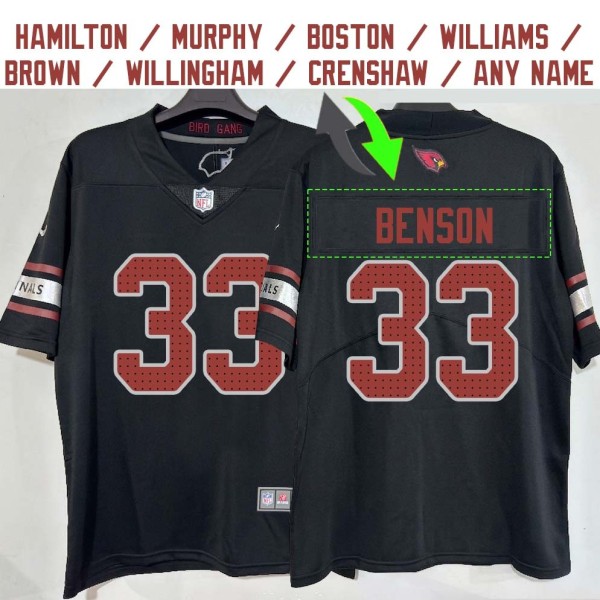 Arizona Cardinals #33 Jersey: Trey Benson / Ollie Matson & More