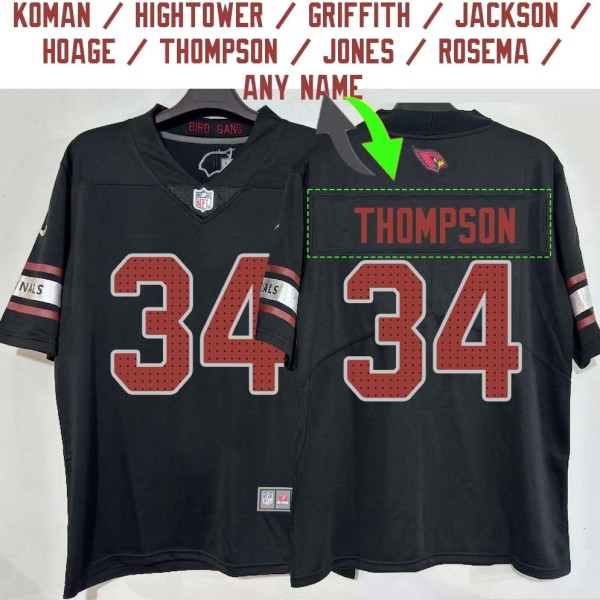 Arizona Cardinals #34 Jersey: Isaiah Oliver / Jalen Thompson & More