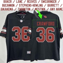 Arizona Cardinals #36 Jersey: Kitan Crawford / MacArthur Lane / LaRod Stephens-Howling & More