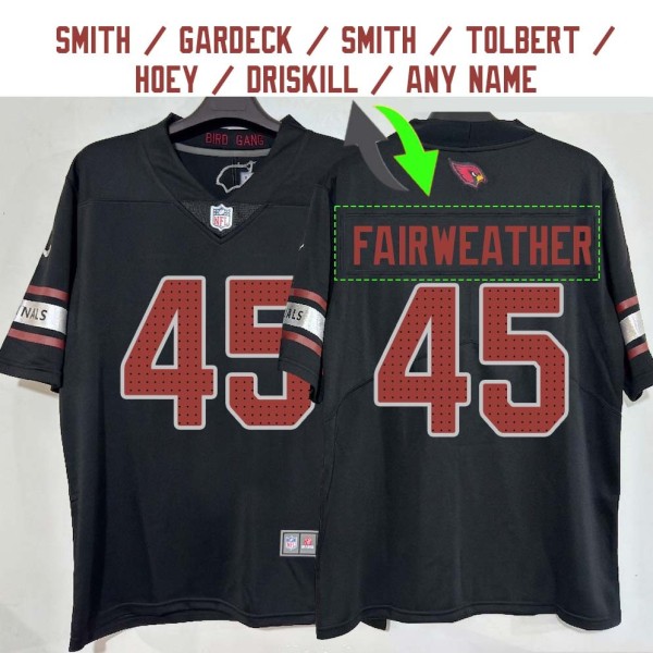 Arizona Cardinals #45 Jersey: Rivaldo Fairweather / Leonard Smith & More