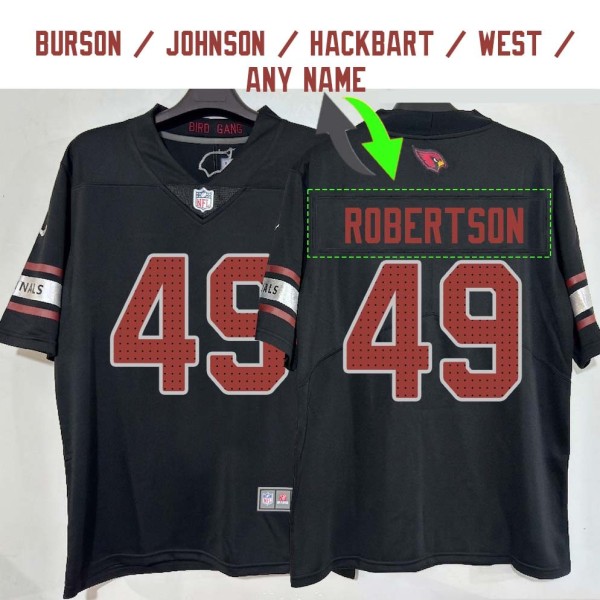Arizona Cardinals #49 Jersey: Cameron Robertson / Jimmy Burson & More