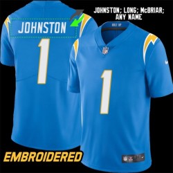 Los Angeles Chargers #1 Jersey: Quentin Johnston / Ty Long & More