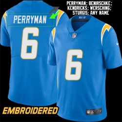 Los Angeles Chargers #6 Jersey: Denzel Perryman / Rolf Benirschke & More