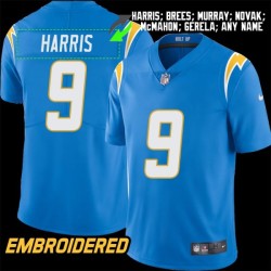 Los Angeles Chargers #9 Jersey: Tre' Harris / Drew Brees & More