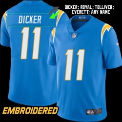 Los Angeles Chargers #11 Jersey: Cameron Dicker / Eddie Royal & More