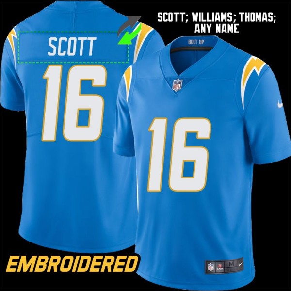 Los Angeles Chargers #16 Jersey: JK Scott / Tyrell Williams & More