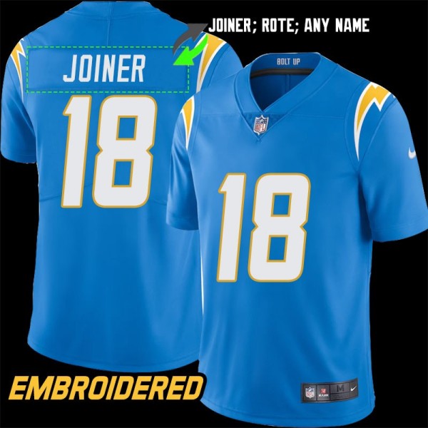 Los Angeles Chargers #18 Jersey: Charlie Joiner / Tobin Rote & More