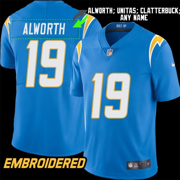 Los Angeles Chargers #19 Jersey: Lance Alworth / Bill Munson & More