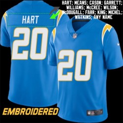 Los Angeles Chargers #20 Jersey: Cam Hart / Natrone Means & More