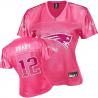 [FEM FAN I] BRADY New England #12 Womens Football Jersey - Tom Brady Womens Football Jersey (Pink)_Free Shipping