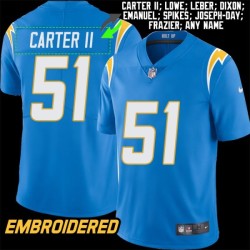Los Angeles Chargers #51 Jersey: Andre Carter II / Woodrow Lowe & More