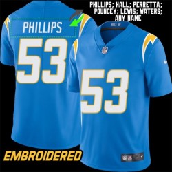 Los Angeles Chargers #53 Jersey: Del'Shawn Phillips / Courtney Hall & More