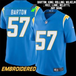 Los Angeles Chargers #57 Jersey: Lander Barton / Linden King & More