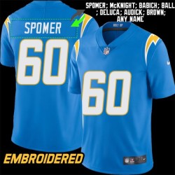 Los Angeles Chargers #60 Jersey: Jacob Spomer / Dennis McKnight & More