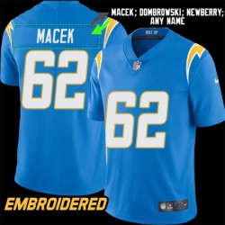Los Angeles Chargers #62 Jersey: Don Macek / Brandyn Dombrowski & More
