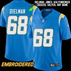 Los Angeles Chargers #68 Jersey: Kris Dielman / Leroy Jones & More