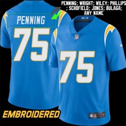 Los Angeles Chargers #75 Jersey: Trevor Penning / Ernie Wright & More