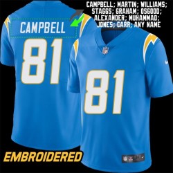 Los Angeles Chargers #81 Jersey: Dalevon Campbell / Tony Martin & More