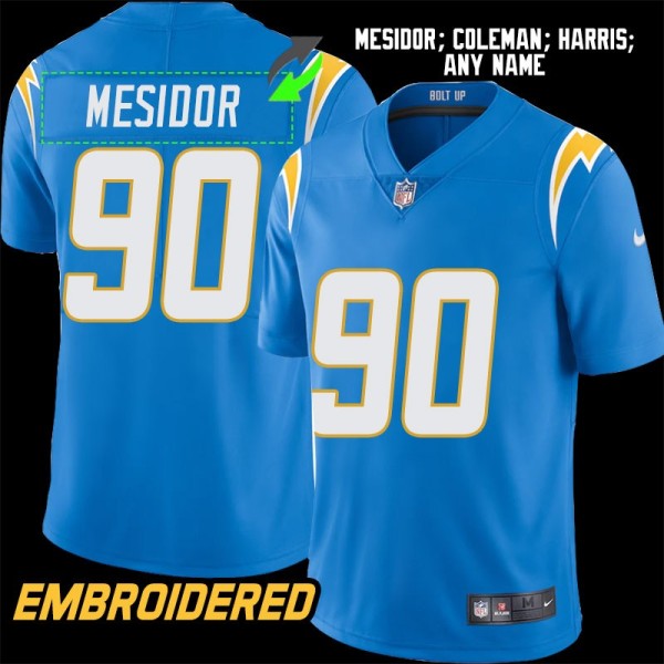 Los Angeles Chargers #90 Jersey: Akheem Mesidor / Marco Coleman & More