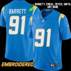 Los Angeles Chargers #91 Jersey: Nick Barrett / Leslie O'Neal & More