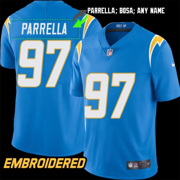 Los Angeles Chargers #97 Jersey: John Parrella / Joey Bosa & More