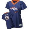 [Field Flirt Fashion II] TEBOW Denver #15 Womens Football Jersey - Tim Tebow Womens Football Jersey (Blue)_Free Shipping