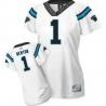 [Field Flirt Fashion I] NEWTON Carolina #1 Womens Football Jersey - Cam Newton Womens Football Jersey (White)_Free Shipping