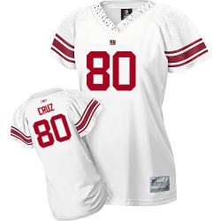 [Field Flirt Fashion I] CRUZ NY-Giant #80 Womens Football Jersey - Victor Cruz Womens Football Jersey (White)_Free Shipping