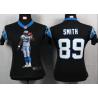 [Portrait Fashion] SMITH Carolina #89 Womens Football Jersey - Steve Smith Womens Football Jersey (Black)_Free Shipping