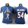 [Portrait Fashion] URLACHER Chicago #54 Womens Football Jersey - Brian Urlacher Womens Football Jersey (Blue)_Free Shipping