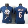 [Portrait Fashion] CUTLER Chicago #6 Womens Football Jersey - Jay Cutler Womens Football Jersey (Blue)_Free Shipping