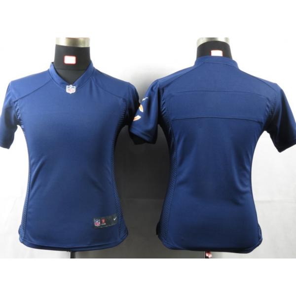 [Portrait Fashion] Chicago Womens Football Jersey - Womens Football Jersey (Blue,Blank)_Free Shipping