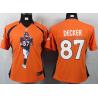 [Portrait Fashion] DECKER Denver #87 Womens Football Jersey - Eric Decker Womens Football Jersey (Orange)_Free Shipping