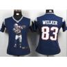 [Portrait Fashion] WELKER New England #83 Womens Football Jersey - Wes Welker Womens Football Jersey (Blue)_Free Shipping